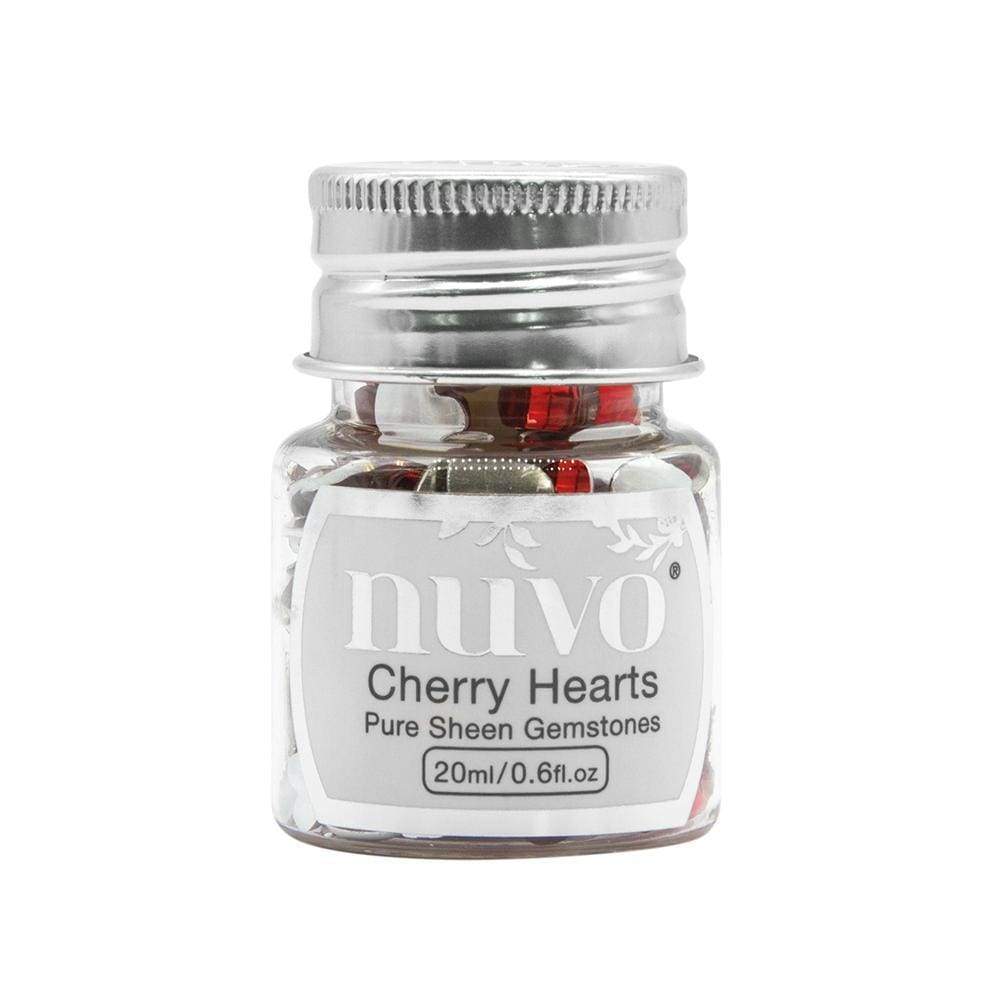 Nuvo - Pure Sheen Gemstones - Cherry Hearts - 1400n