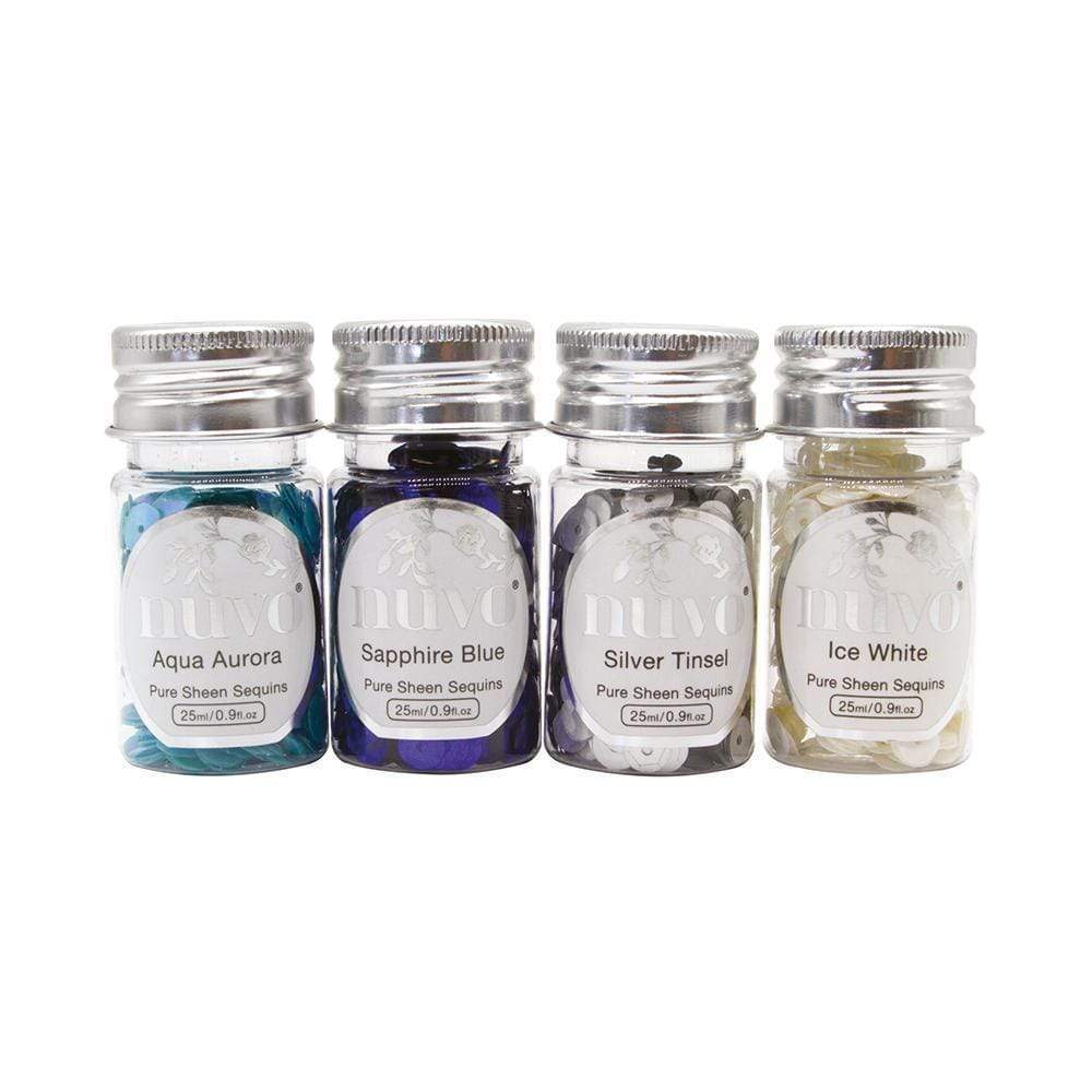Nuvo Sequins Nuvo - Pure Sheen 4 Pack - Let It Snow Sequins - 282N